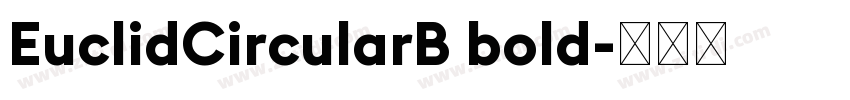 EuclidCircularB bold字体转换